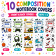 Composition Notebook Covers Bundle 10