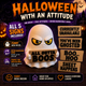 Halloween With An Attitude – Ghost 3D Printed Desk Decor